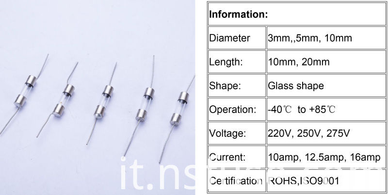 2016 High Quality and Cheap Price 3X10mm Glass Fuse